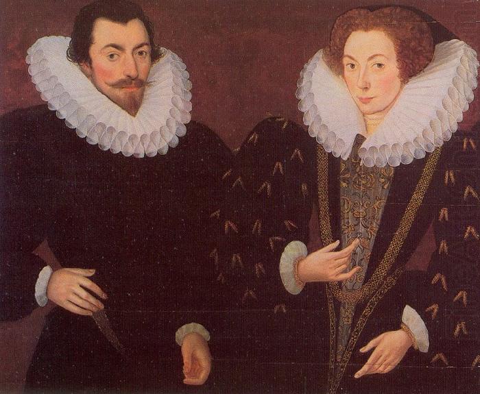 Sir John Harington and his wfie, Mary Rogers, Lady Harington, Hieronimo Custodis